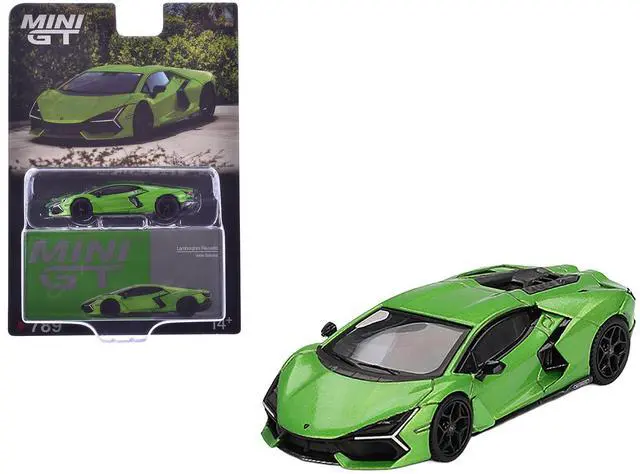 Main image of Lamborghini Revuelto Verde Selvans Green Metallic Limited Edition 1/64 Diecast Model Car by Mini GT