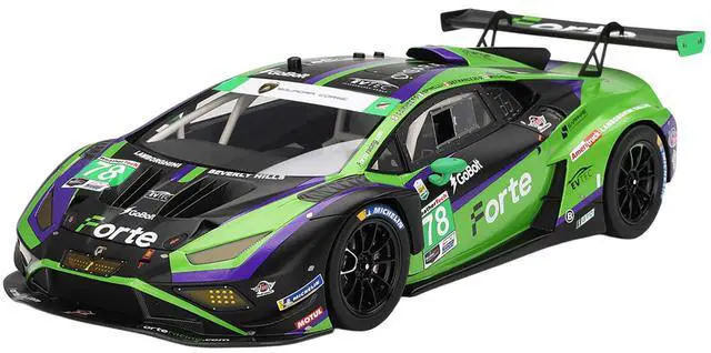 Main image of Lamborghini Huracan GT3 EVO2 #78 "Forte Racing" IMSA "24 Hours of Daytona" (2024) 1/18 Model Car by Top Speed