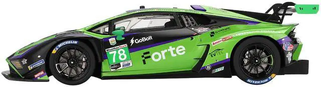 Alt view image 3 of 6 - Lamborghini Huracan GT3 EVO2 #78 "Forte Racing" IMSA "24 Hours of Daytona" (2024) 1/18 Model Car by Top Speed