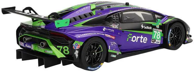 Alt view image 5 of 6 - Lamborghini Huracan GT3 EVO2 #78 "Forte Racing" IMSA "24 Hours of Daytona" (2024) 1/18 Model Car by Top Speed