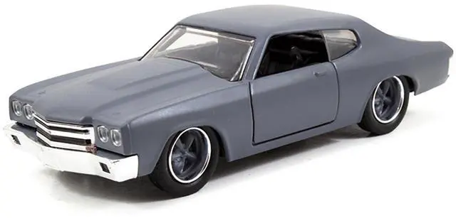 Alt view image 7 of 8 - Dom's Chevrolet Chevelle SS Primer Grey Fast & Furious" Movie 1:32 Diecast Model Car by Jada"