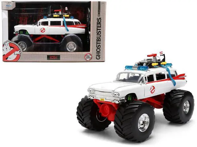 Main image of 1959 Cadillac Ambulance Ecto-1 "Ghostbusters" (1984) Movie Monster Truck Version 1/24 Diecast Model Car by Jada