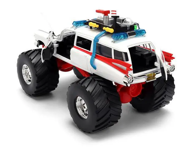 Alt view image 4 of 6 - 1959 Cadillac Ambulance Ecto-1 "Ghostbusters" (1984) Movie Monster Truck Version 1/24 Diecast Model Car by Jada