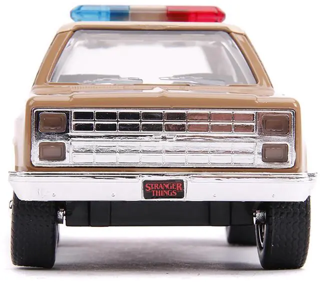Alt view image 5 of 6 - Hopper's Chevrolet Blazer "Hawkins Police Dept." "Stranger Things" (2016) TV Series 1/32 Diecast Model Car by Jada