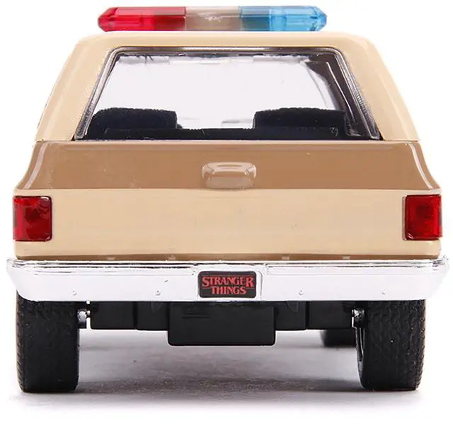 Alt view image 6 of 6 - Hopper's Chevrolet Blazer "Hawkins Police Dept." "Stranger Things" (2016) TV Series 1/32 Diecast Model Car by Jada
