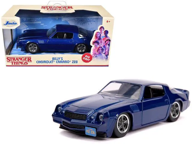 Main image of Billy's Chevrolet Camaro Z28 Metallic Dark Blue "Stranger Things" (2016) TV Series 1/32 Diecast Model Car by Jada