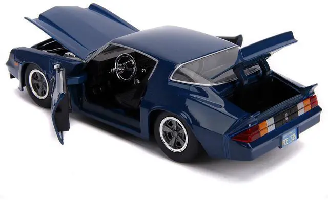 Alt view image 4 of 6 - Billy's Chevrolet Camaro Z28 Metallic Dark Blue "Stranger Things" (2016) TV Series 1/32 Diecast Model Car by Jada