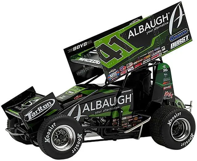 Main image of Winged Sprint Car #41 Carson Macedo "Albaugh" Jason Johnson Racing (2025) 1/18 Diecast Model Car by ACME