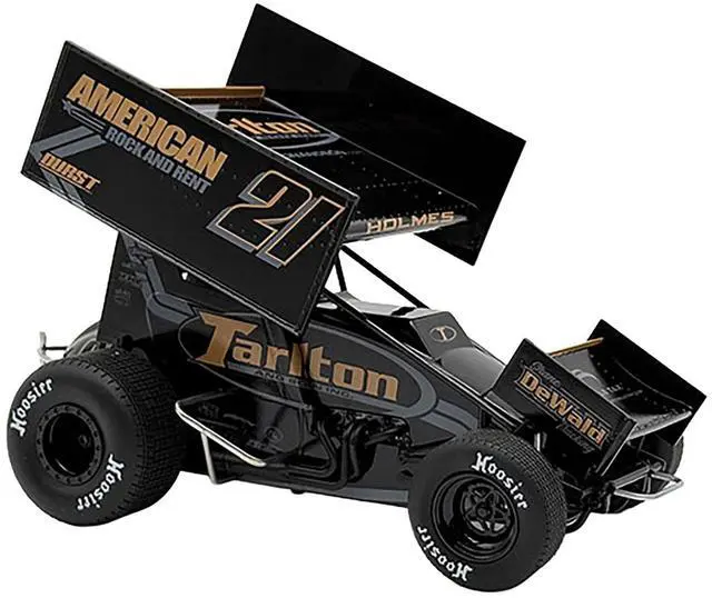 Main image of Winged Sprint Car #21 Tanner Holmes "Tarlton - American Rock and Rent" (2025) 1/18 Diecast Model Car by ACME