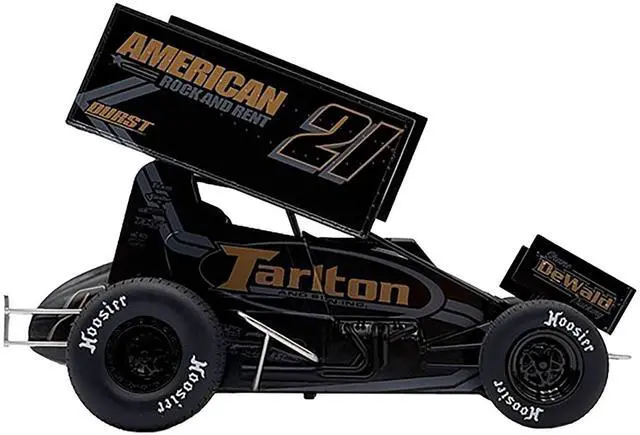 Alt view image 3 of 6 - Winged Sprint Car #21 Tanner Holmes "Tarlton - American Rock and Rent" (2025) 1/18 Diecast Model Car by ACME
