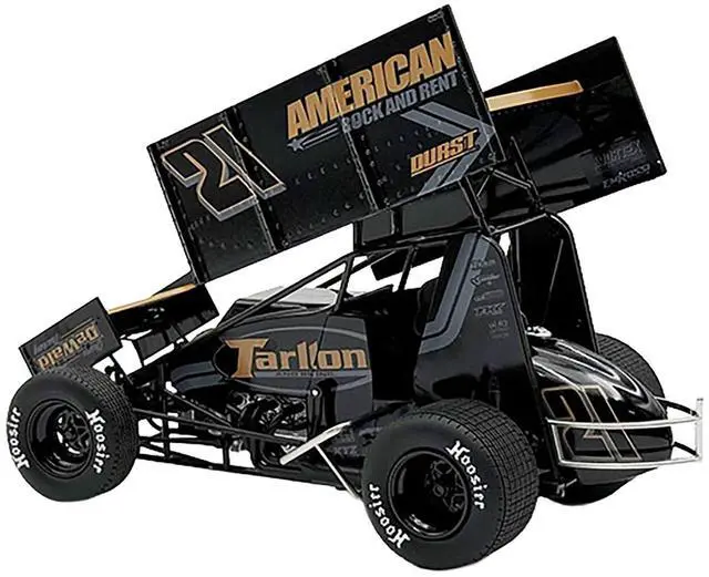 Alt view image 4 of 6 - Winged Sprint Car #21 Tanner Holmes "Tarlton - American Rock and Rent" (2025) 1/18 Diecast Model Car by ACME