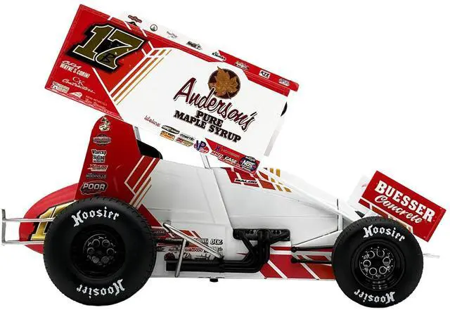 Alt view image 3 of 6 - Winged Sprint Car #17B Bill Balog "Anderson's Pure Maple Syrup" (2025) 1/18 Diecast Model Car by ACME