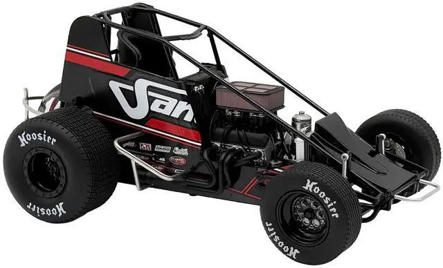 Alt view image 2 of 6 - Winged Sprint Car #14 "Four CCCC's Construction - Sander" Jason Meyers Racing (2025) 1/18 Diecast Model Car by ACME