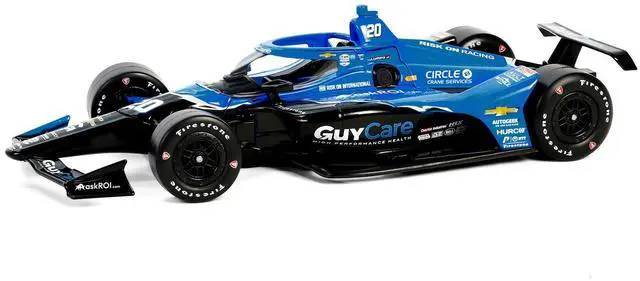 Alt view image 5 of 9 - Dallara IndyCar #20 Ed Carpenter "Guy Care" Ed Carpenter Racing "NTT IndyCar Series" (2024) 1/18 Die Cast Model Car by Greenlight