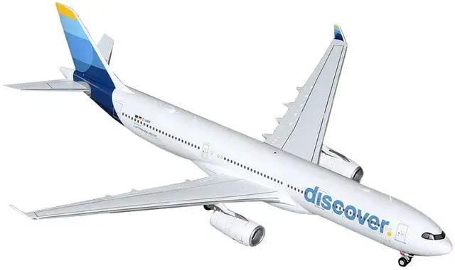 Alt view image 5 of 6 - Airbus A330-300 Commercial Aircraft "Discover Airlines" White with Blue "Gemini 200" 1/200 Diecast Model Airplane by GeminiJets