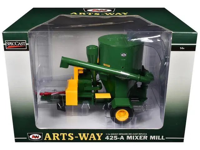 Alt view image 4 of 6 - Art's Way 425-A Mixer Mill Green 1/16 Diecast Model by SpecCast