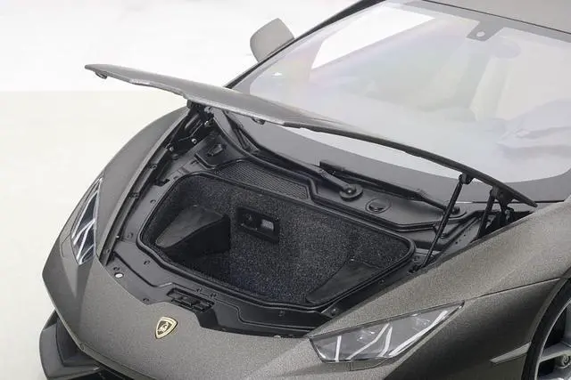 Alt view image 3 of 6 - Lamborghini Huracan LP610-4 Grigio Titans/Matt Grey 1/12 Model Car by Autoart