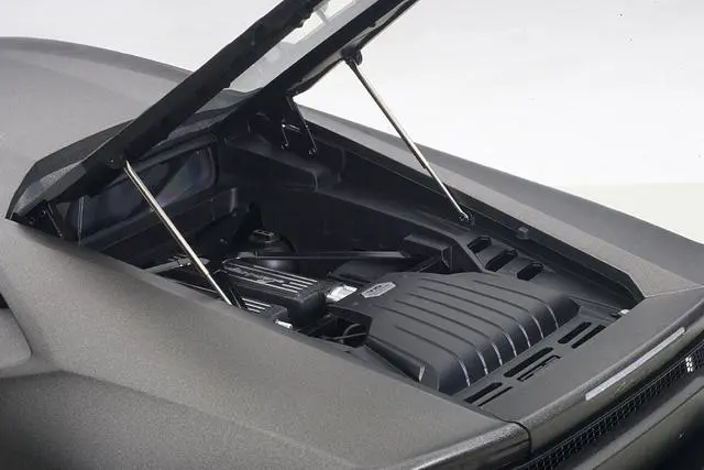 Alt view image 5 of 6 - Lamborghini Huracan LP610-4 Grigio Titans/Matt Grey 1/12 Model Car by Autoart