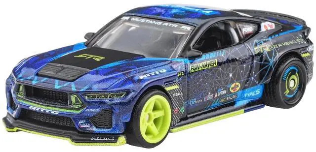 Alt view image 4 of 6 - 2024 Ford Mustang RTR Spec 5-FD Dark Blue with Graphics "Circuit Legends" Series Diecast Model Car by Hot Wheels