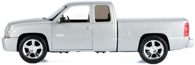Alt view image 2 of 6 - 2006 Chevrolet Silverado SS Pickup Truck Silver Metallic "Timeless Legends" Series 1/25 Diecast Model Car by Motormax
