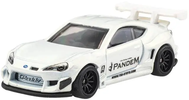 Alt view image 3 of 6 - Subaru BRZ Pandem RHD (Right Hand Drive) White Metallic "Circuit Legends" Series Diecast Model Car by Hot Wheels