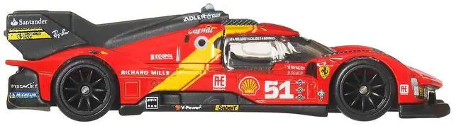 Alt view image 2 of 6 - Ferrari 499P #51 Red with Yellow Stripes "Circuit Legends" Series Diecast Model Car by Hot Wheels