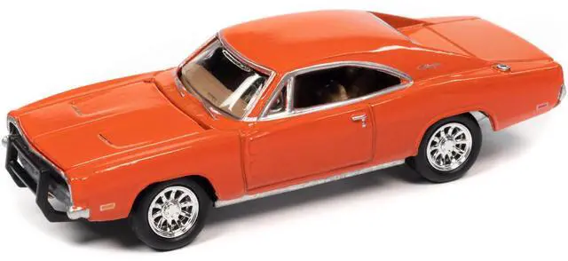 Alt view image 2 of 6 - 1969 Dodge Charger R/T Orange "Country Charger" 1/64 Diecast Model Car by Johnny Lightning