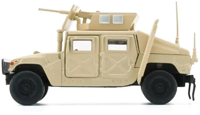 Alt view image 3 of 6 - HUMVEE 4-CT Military Vehicle Desert Tan with Alternative Tops 1/64 Diecast Model Car by BM Creations