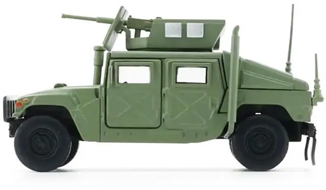 Alt view image 2 of 6 - HUMVEE 4-CT Military Vehicle Olive Green with Alternative Tops 1/64 Diecast Model Car by BM Creations