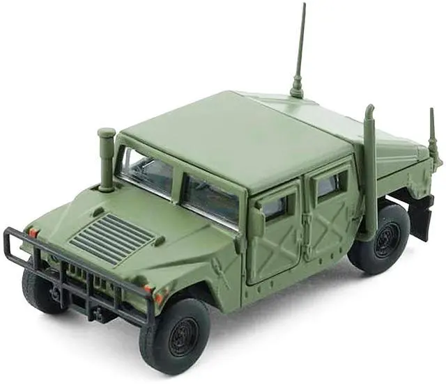 Alt view image 5 of 6 - HUMVEE 4-CT Military Vehicle Olive Green with Alternative Tops 1/64 Diecast Model Car by BM Creations