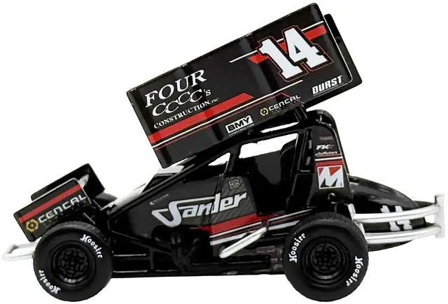 Alt view image 2 of 6 - Winged Sprint Car #14 "Four CCCC's Construction - Sander" Jason Meyers Racing (2025) 1/50 Diecast Model Car by ACME
