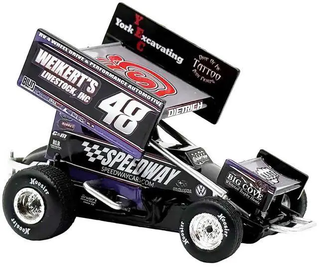 Alt view image 5 of 6 - Winged Sprint Car #48 "Weikert's Livestock - Speedway Cars" Gary Kauffman Racing (2025) 1/50 Diecast Model Car by ACME