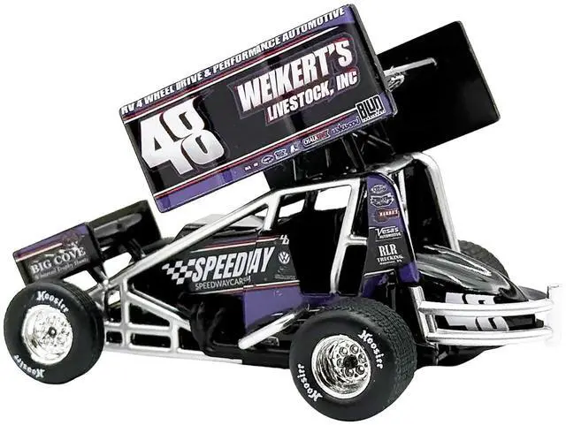 Alt view image 3 of 6 - Winged Sprint Car #48 "Weikert's Livestock - Speedway Cars" Gary Kauffman Racing (2025) 1/50 Diecast Model Car by ACME