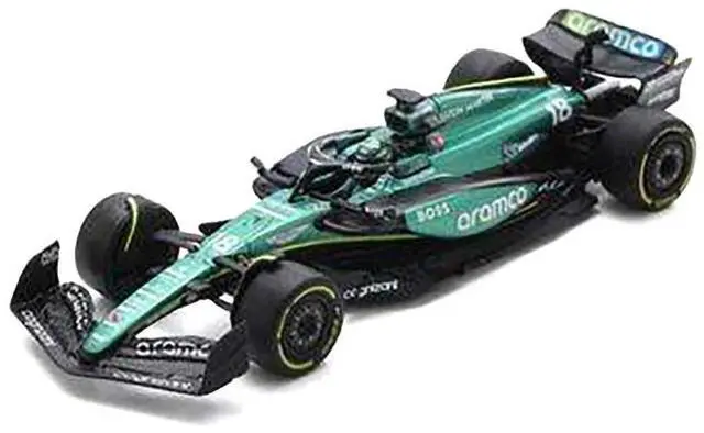 Alt view image 2 of 3 - Aston Martin AMR24 #18 Lance Stroll Formula One F1 "Saudi Arabian GP" (2024) 1/64 Diecast Model Car by Spark