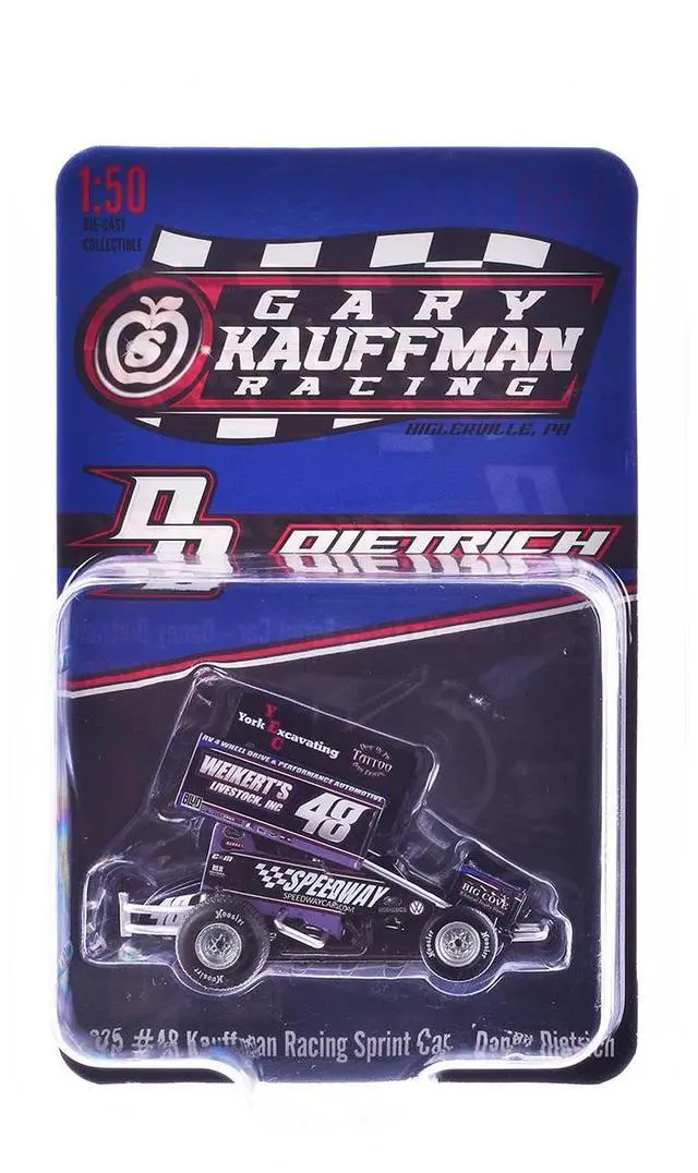 Alt view image 6 of 6 - Winged Sprint Car #48 "Weikert's Livestock - Speedway Cars" Gary Kauffman Racing (2025) 1/50 Diecast Model Car by ACME