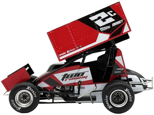 Alt view image 3 of 6 - Winged Sprint Car #2C Cole Macedo "Two C Racing" (2025) 1/18 Diecast Model Car by ACME