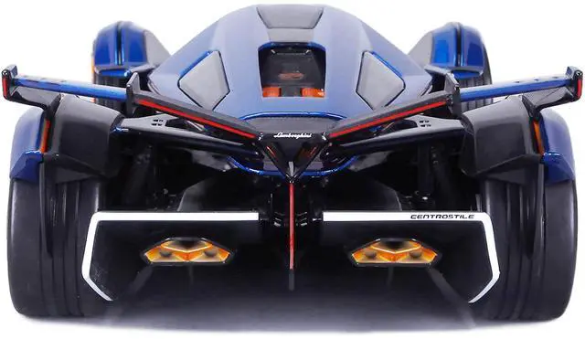 Alt view image 4 of 4 - Lamborghini V12 Vision Gran Turismo Blue Metallic 1/18 Diecast Model Car by Maisto