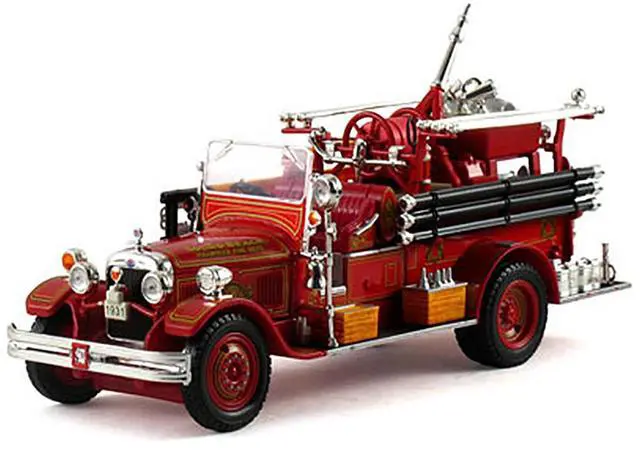 Alt view image 2 of 3 - 1931 Seagrave Fire Engine Truck Red 1/32 Diecast Model by Signature Models