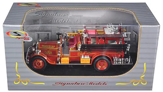 Alt view image 3 of 3 - 1931 Seagrave Fire Engine Truck Red 1/32 Diecast Model by Signature Models