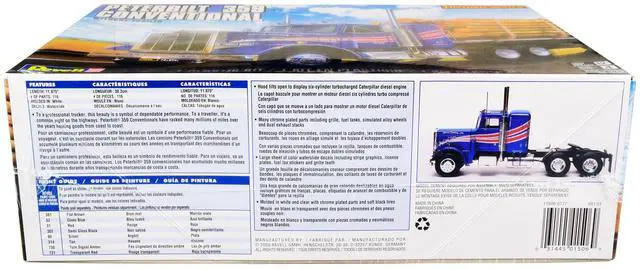 Alt view image 2 of 5 - Level 4 Model Kit Peterbilt 359 Conventional Truck Tractor (without Trailer) "Historic Series" 1/25 Scale Model by Revell