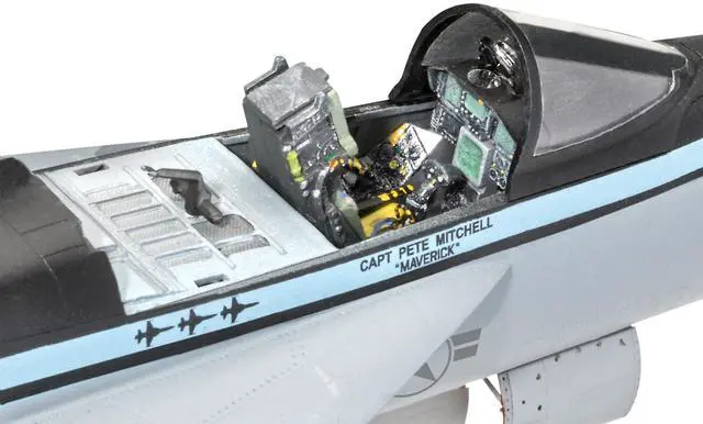 Alt view image 2 of 5 - Level 5 Model Kit Maverick's F/A-18E Super Hornet Jet "Top Gun: Maverick" (2022) Movie 1/48 Scale Model by Revell