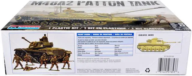 Alt view image 3 of 4 - Level 4 Model Kit M48A2 Patton Tank 1/35 Scale Model by Revell