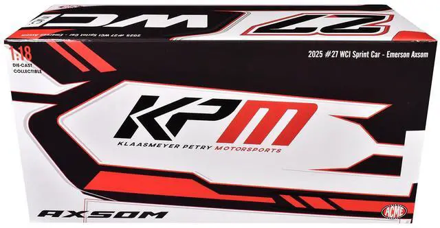 Alt view image 6 of 6 - Winged Sprint Car #27 Emerson Axsom "WCI" Klaasmeyer Petry Motorsports (2025) 1/18 Diecast Model Car by ACME