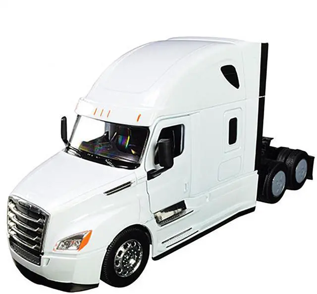 Alt view image 4 of 6 - Freightliner Cascadia Truck White "Transporter" 1/32 Diecast Model by Welly