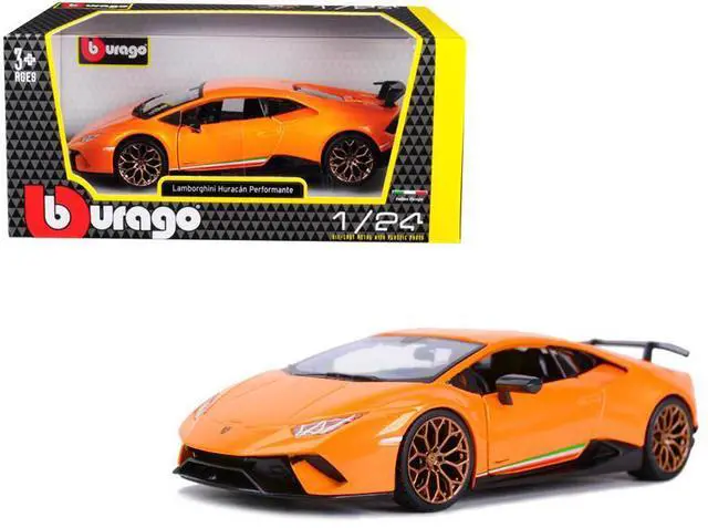 Main image of Lamborghini Huracan Performante Orange Metallic 1/24 Diecast Model Car by Bburago