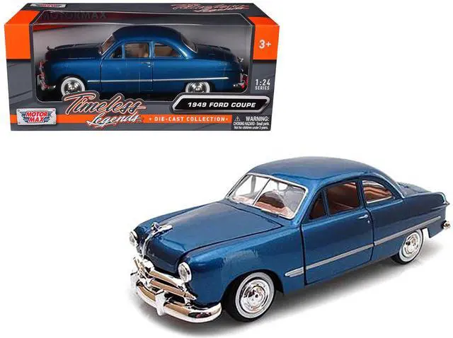 Main image of 1949 Ford Coupe Blue 1/24 Diecast Model Car by Motormax