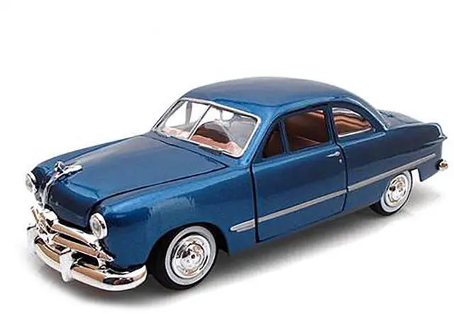 Alt view image 2 of 3 - 1949 Ford Coupe Blue 1/24 Diecast Model Car by Motormax
