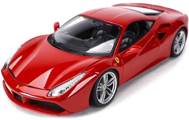 Alt view image 2 of 4 - Ferrari 488 GTB Red 1/18 Diecast Model Car by Bburago