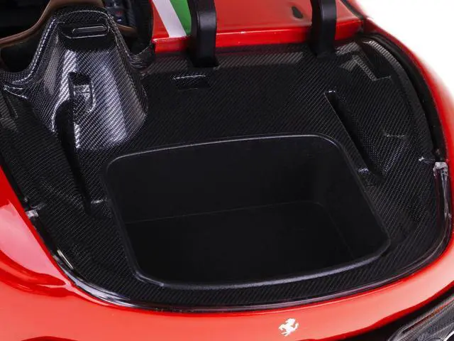 Alt view image 5 of 6 - Ferrari Monza SP1 Red with Italian Flag Stripes "Signature Series" 1/18 Diecast Model Car by Bburago