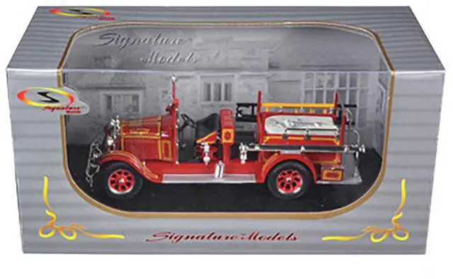 Alt view image 3 of 3 - 1928 Studebaker Fire Engine Red 1/32 Diecast Model by Signature Models